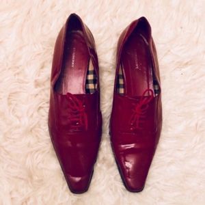 Burberry Patent Leather Oxford Shoes 38.5